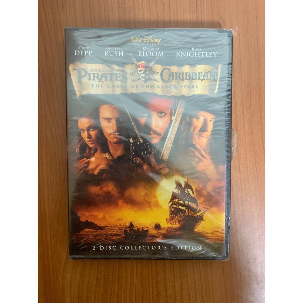 VTG Disney Pirates of the Carribean DVD 2003 2Disc CollectorEd Curse Black Pearl